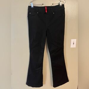 SPANX Black Denim Pants Boot Cut Pull On L